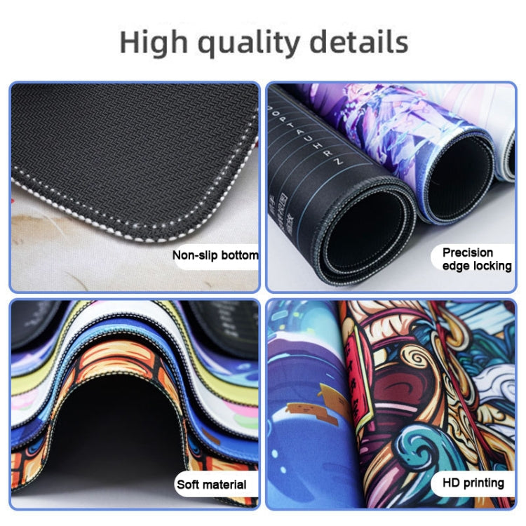 Large Abstract Mouse Pad Gamer Office Computer Desk Mat, Size: 300 x 800 x 2mm(Abstract Fluid 1) - Mouse Pads by buy2fix | Online Shopping UK | buy2fix