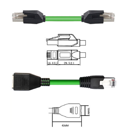 15m CAT6 Double Shielded Gigabit Industrial Cable Vibration-Resistant And Highly Flexible Drag Chain Cable - Lan Cable and Tools by buy2fix | Online Shopping UK | buy2fix