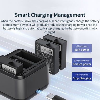 For DJI Osmo Action 4 / 3 AMagisn Battery Charger Seat - Cable & Charger by aMagisn | Online Shopping UK | buy2fix