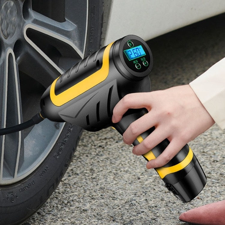 Vehicle-mounted Air Pump With Lamp And Handheld Intelligent Digital Display Charging Air Pump, Style:Wireless - In Car by buy2fix | Online Shopping UK | buy2fix