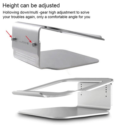 Height Adjustable Aluminum Alloy Laptop Cooling Stand 360 Rotation Ergonomic 10-17 inch Notebook Holder for MacBook Air Pro - Computer & Networking by COOLCOLD | Online Shopping UK | buy2fix