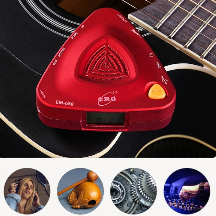 ENO EM-688 Electronic Vocal Rechargeable Metronome For Piano/Guitar/Drum/Guzheng/Violin(Blue) - Stringed Instruments by buy2fix | Online Shopping UK | buy2fix