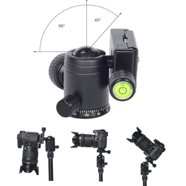 BEXIN 360 Degree Rotation Aluminum Alloy Tripod 30mm Ball Head with Quick Release Plate - Camera Accessories by BEXIN | Online Shopping UK | buy2fix