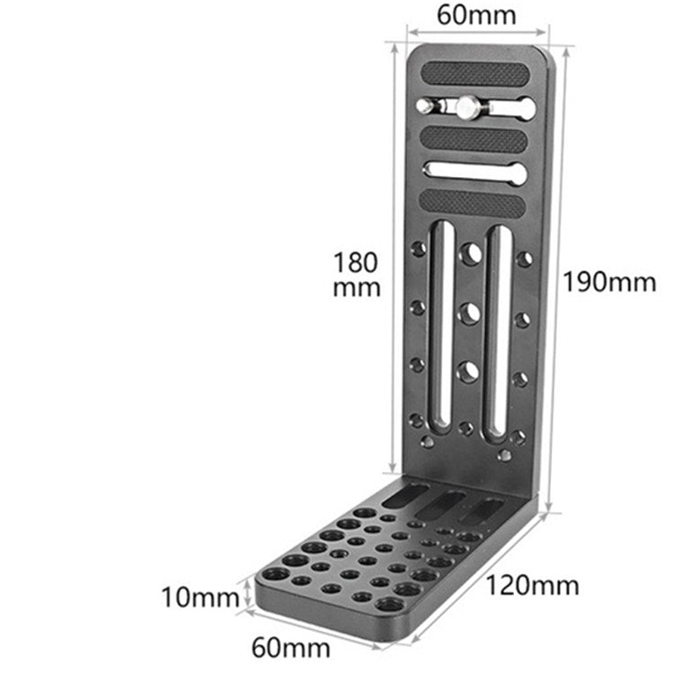 BEXIN L130C L-shaped Vertical Clapper Hydraulic Pan/tilt Tripod Quick Release Plate for DJI RONIN-S Gimbal - L-Bracket by BEXIN | Online Shopping UK | buy2fix