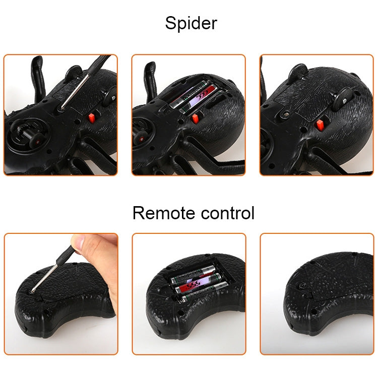 Tricky Funny Toy Infrared Remote Control Scary Creepy Spider, Size: 22*23cm -  by buy2fix | Online Shopping UK | buy2fix