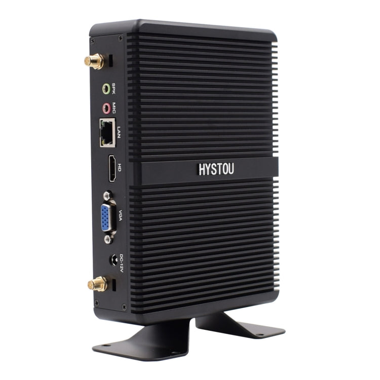 HYSTOU H2 Windows / Linux System Mini PC, Intel Core I5-7267U Dual Core Four Threads up to 3.50GHz, Support mSATA 3.0, 4GB RAM DDR3 + 256GB SSD (Black) - Windows Mini PCs by HYSTOU | Online Shopping UK | buy2fix