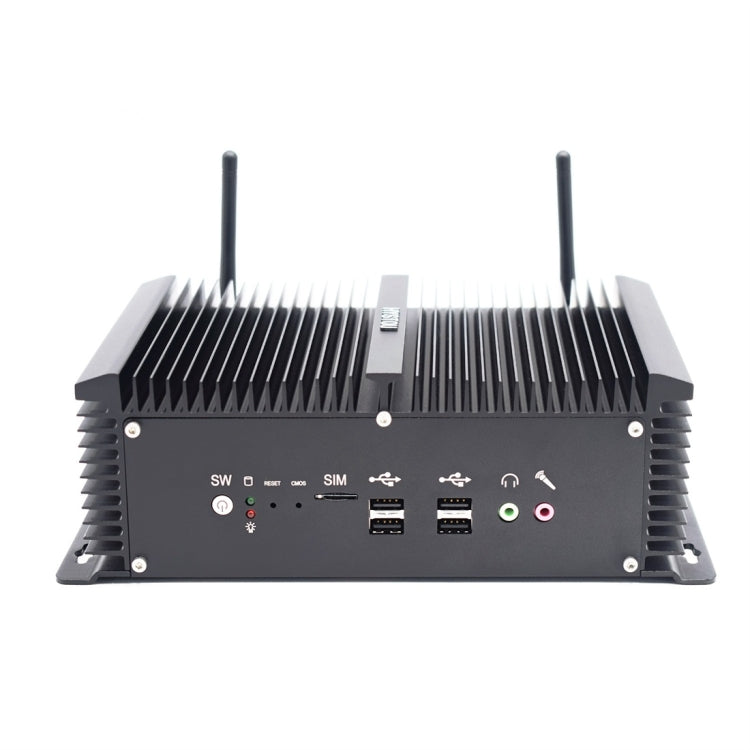 HYSTOU P12-I5-8250U Fanless Mini PC Intel Core i5-8250U Processor Quad Core up to 1.6GHz, RAM: 8G, ROM: 128G, Support Win 7 / 8 / 10 / Linux(Black) - Barebone Mini PCs by HYSTOU | Online Shopping UK | buy2fix