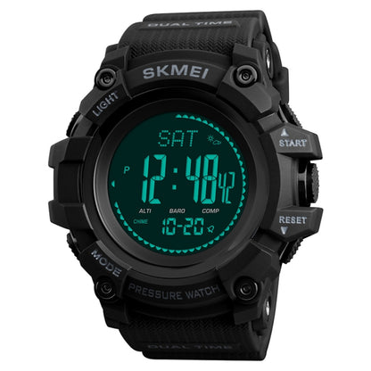 SKMEI 1358 Multifunctional Men Outdoor Sports 30m Waterproof Digital Watch with Compass / Barometer / Altimeter/ Pedometer Function(Black) - Sport Watches by SKMEI | Online Shopping UK | buy2fix