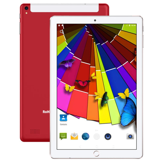 BDF P10 3G Phone Call Tablet PC, 10 inch, 2GB+32GB, Android 9.0, MTK8321 Octa Core, Support Dual SIM & Bluetooth & WiFi & GPS, EU Plug(Red) - BDF by BDF | Online Shopping UK | buy2fix