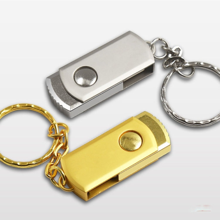 MicroDrive 64GB USB 2.0 Creative Personality Metal U Disk with Keychain (Gold) - USB Flash Drives by MicroDrive | Online Shopping UK | buy2fix