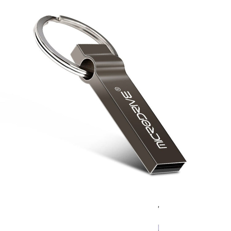 MicroDrive 4GB USB 2.0 Metal Keychain U Disk (Black) - Computer & Networking by MicroDrive | Online Shopping UK | buy2fix