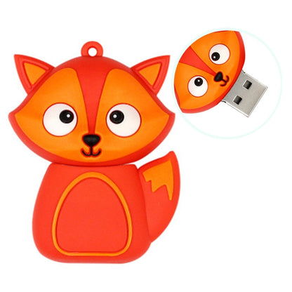 MicroDrive 16GB USB 2.0 Creative Cute Fox U Disk - USB Flash Drives by MicroDrive | Online Shopping UK | buy2fix