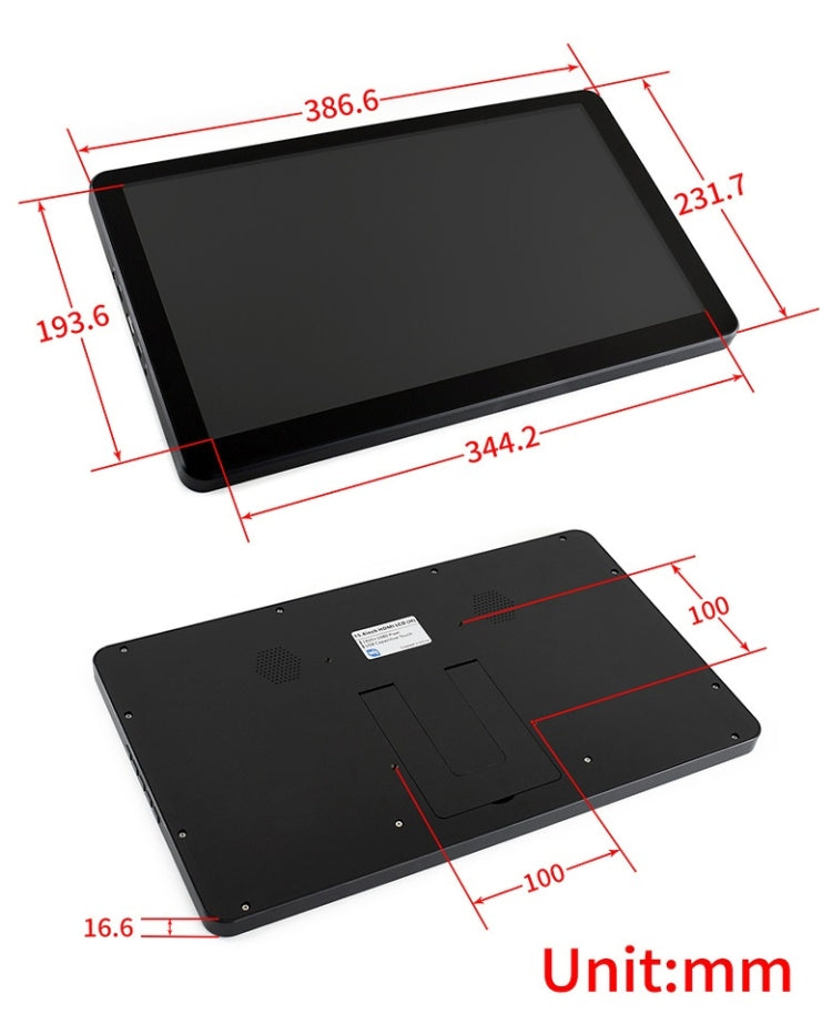 Waveshare 15.6 inch 1920x1080 IPS HDMI LCD (H) Capacitive Touch Screen with Case - Modules Expansions Accessories by Waveshare | Online Shopping UK | buy2fix